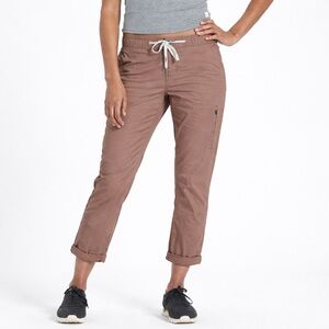 Vuori Ripstop Pants Brown Elastic Waist Women’s Medium